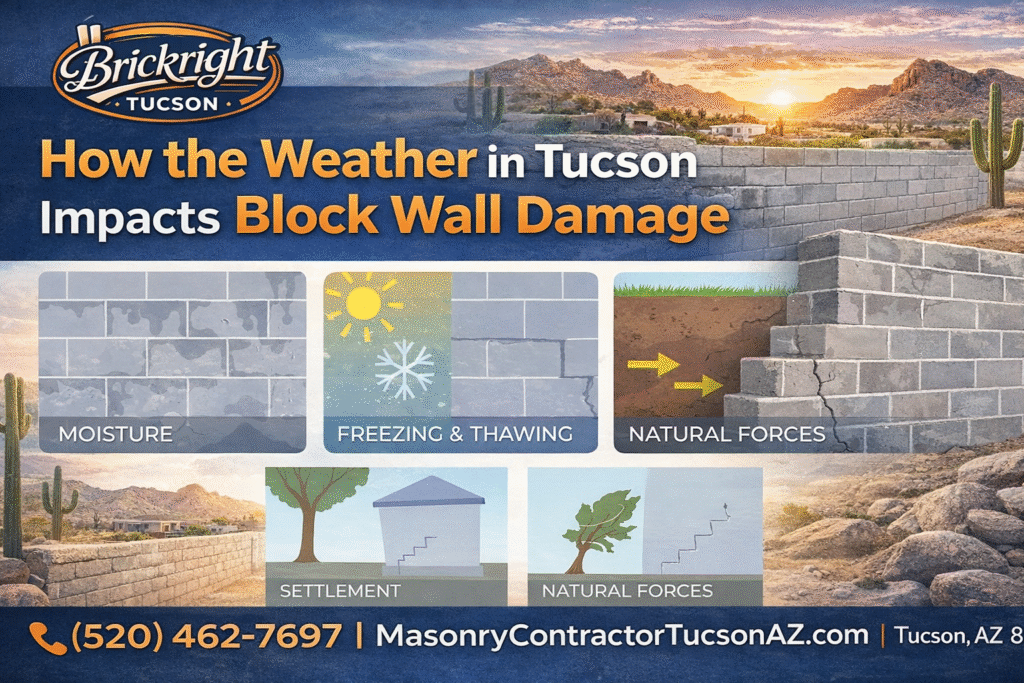 How the Weather in Tucson Impacts Block Wall Damage 
