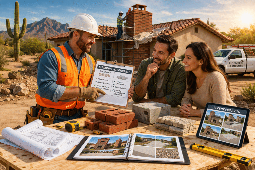 How to Choose the Right Contractor for Masonry or Concrete Work